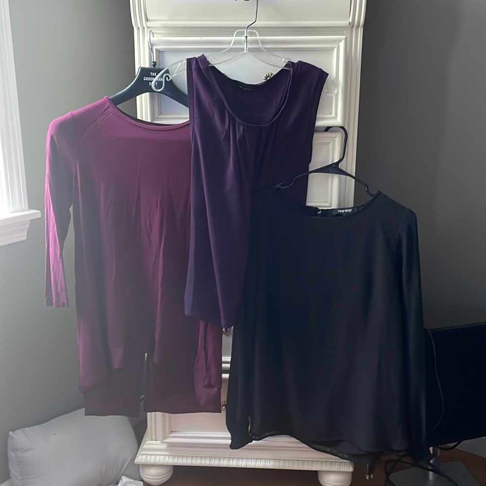 Three Beautiful tops size M from the limited and Nine West